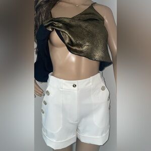 Tommy Hilfiger High Waist White Shorts